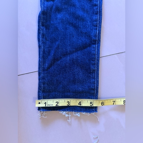 Pistola baggy jeans, dark denim, distressed high waist zip bottom size 23 - Picture 13 of 16